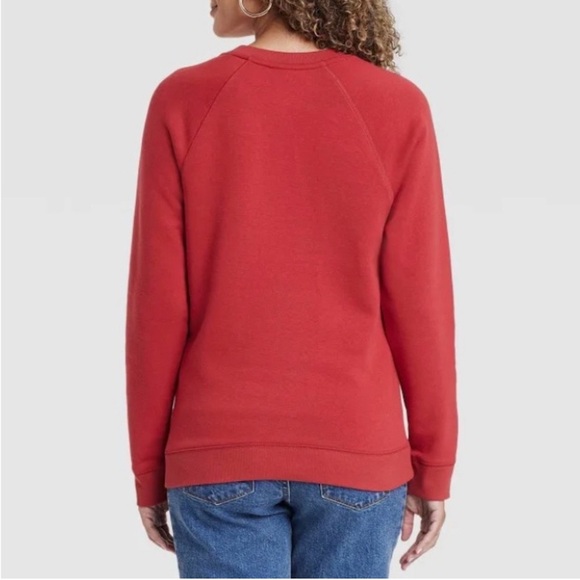 NWT Isabel Maternity Red And White Love Soft Cozy Sweat Shirt. Grows with you! - Picture 3 of 5